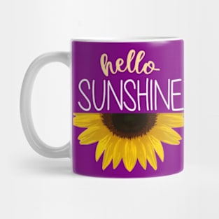 Hello Sunshine | Sunflower Drawing Mug